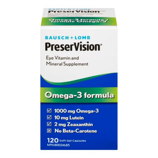 Picture of BAUSCH and LOMB PRESERVISION OMEGA-3 FORMULA 120S