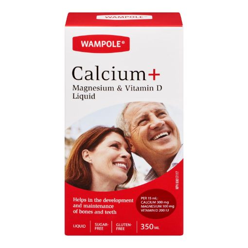 Picture of WAMPOLE CALCIUM MAGNESIUM and VITAMIN D LIQUID - CRANBERRY 350ML