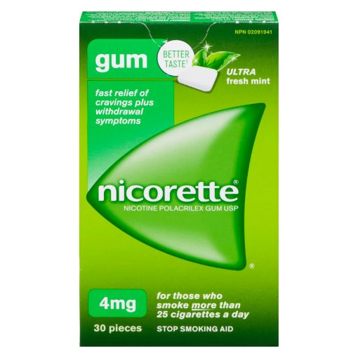 Picture of NICORETTE GUM - ULTRA FRESH MINT 4MG 30S                                   