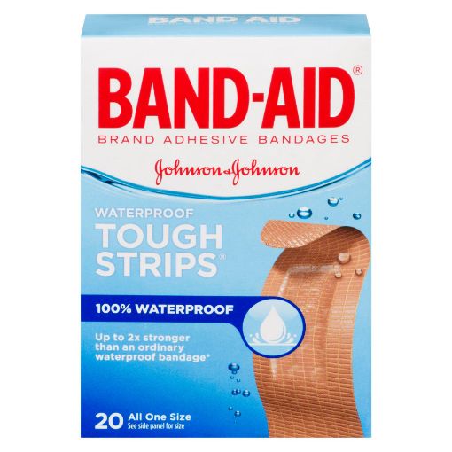 Picture of BAND-AID BANDAGE - TOUGH STRIP - WATERPROOF 20S                            