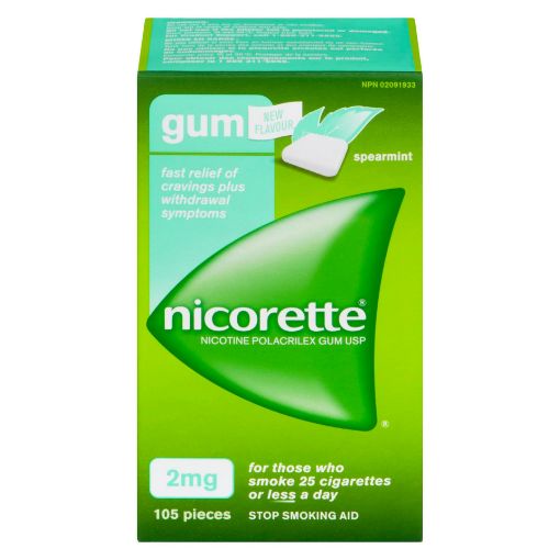 Picture of NICORETTE GUM 2MG - SPEARMINT 105S                                         