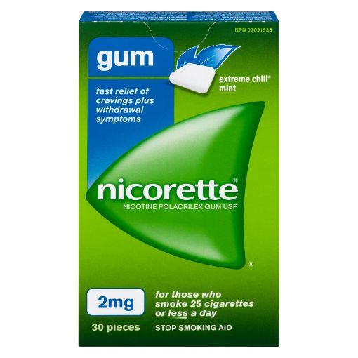 Picture of NICORETTE GUM - EXTREME CHILL MINT 2MG 30S                                 