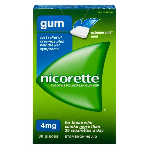 Picture of NICORETTE GUM - EXTREME CHILL MINT 4MG 30S                                 