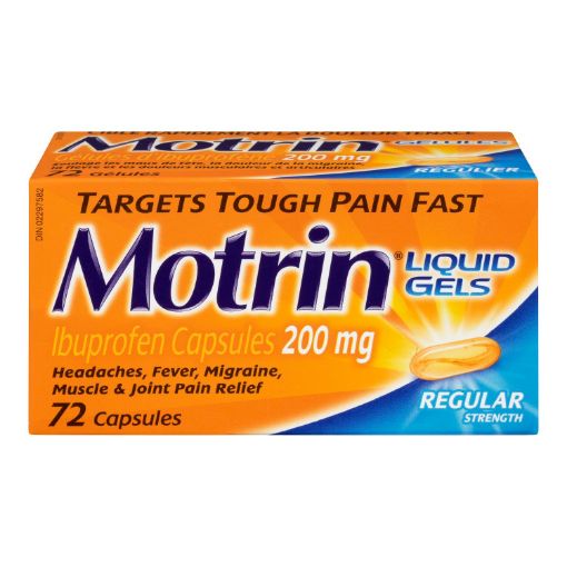 Picture of MOTRIN IBUPROFEN LIQUI-GEL 200MG 72S                                       