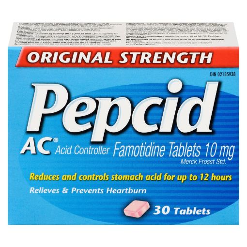 Picture of PEPCID AC EASY SWALLOW TABLET 10MG 30S                                     