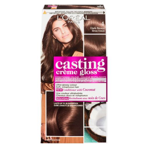 Picture of LOREAL CASTING HAIR COLOUR - DARK BROWN 4                                  