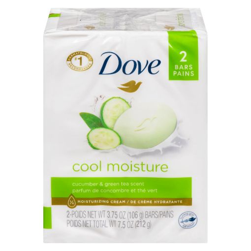 Picture of DOVE BAR SOAP - GO FRESH COOL MOISTURE 2X106GR                             