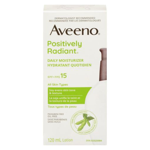 Picture of AVEENO POSITIVELY RADIANT DAILY MOISTURE SPF15 120ML