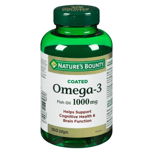 Picture of NATURES BOUNTY OMEGA 3 FISH OIL - SOFTGEL 1000MG 100S