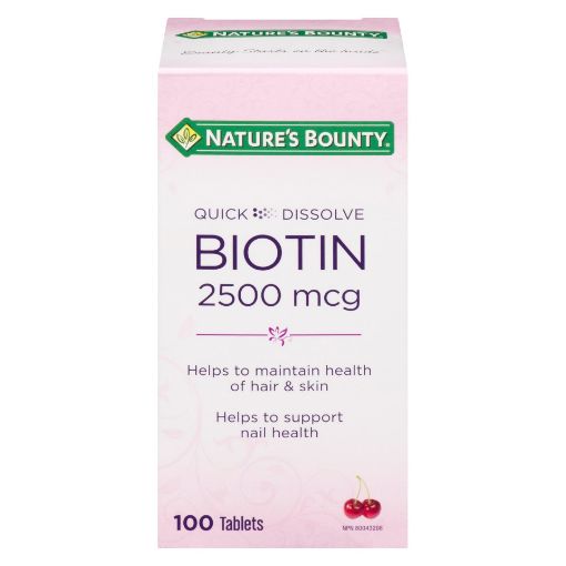 Picture of NATURES BOUNTY BIOTIN 2500MCG QD 100S                                      