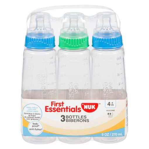 Picture of GERBER FIRST ESSNTLS CLR BOTTLE 9OZ MED FLOW SILICONE 3S