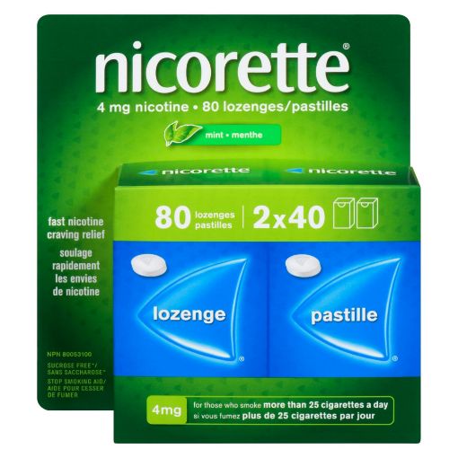 Picture of NICORETTE LOZENGE - MINT 4MG 80S