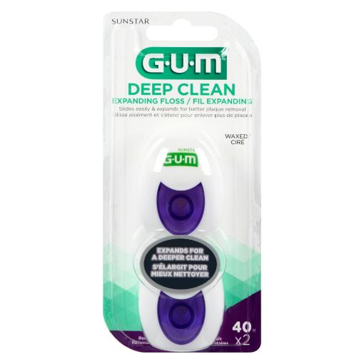 Picture of GUM DEEPCLEAN EXPANDING DENTAL FLOSS 2X40M