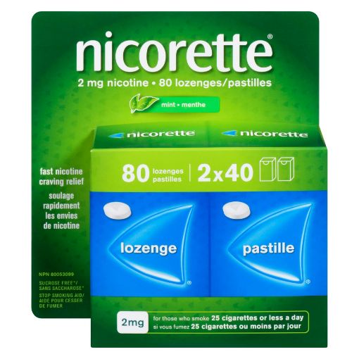 Picture of NICORETTE LOZENGE - MINT 2MG 80S