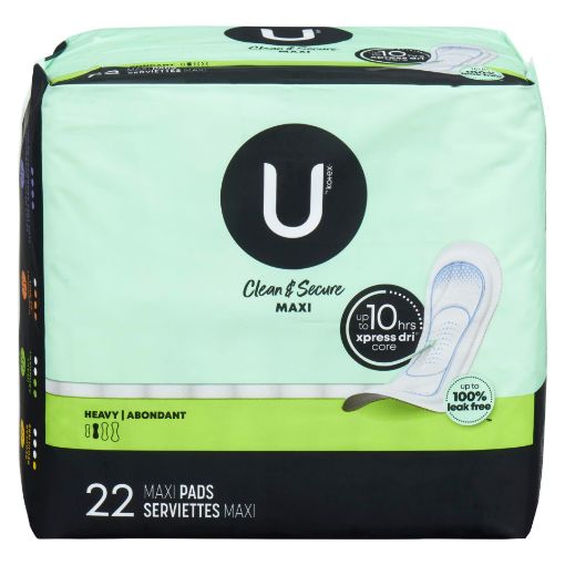 Picture of U BY KOTEX CLEAN and SECURE PADS - HEAVY 22S