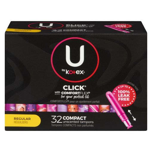 Picture of U BY KOTEX CLICK COMPACT TAMPONS - REGULAR 32S