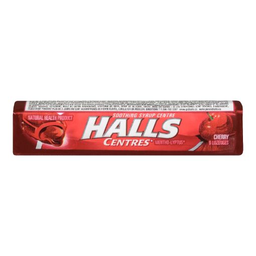 Picture of HALLS CENTERS LOZENGE - CHERRY 9S                                          