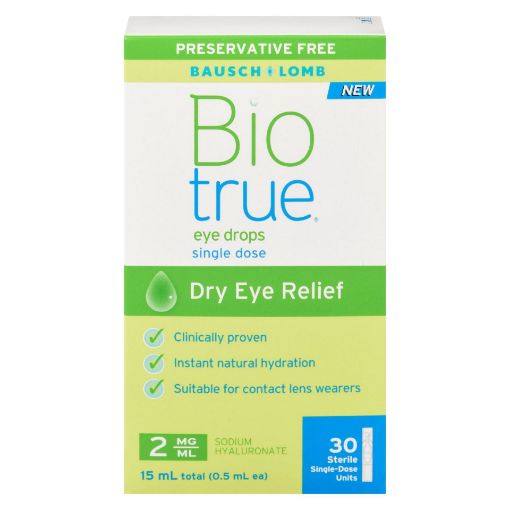 Picture of BAUSCH and LOMB BIOTRUE PRESERVATIVE FREE 15ML