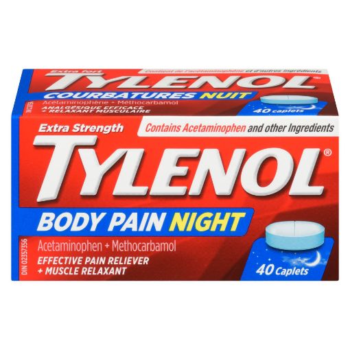 Picture of TYLENOL BODY PAIN - NIGHT CAPLET 40S                                       