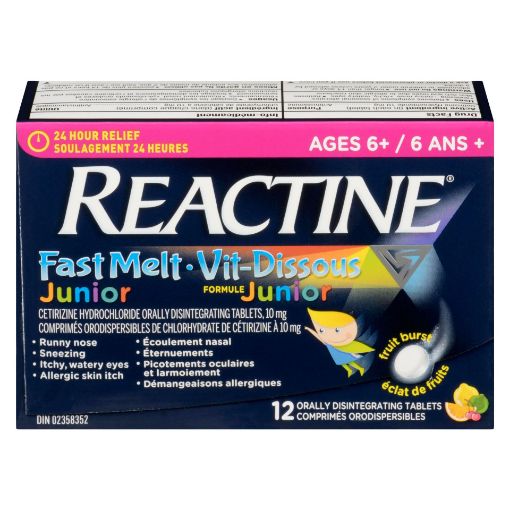 Picture of REACTINE JUNIOR FAST MELTS 12S                                             