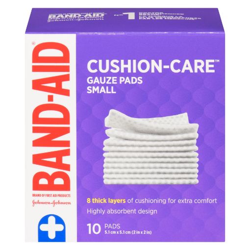 Picture of BAND-AID GAUZE PADS - SMALL 5CM X 5CM 10S                                  