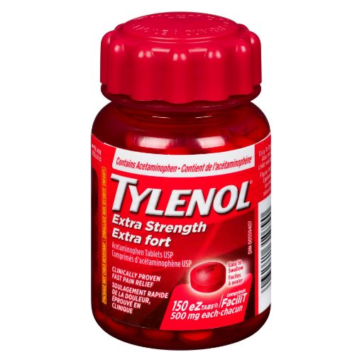 Picture of TYLENOL ACETAMINOPHEN - EXTRA STRENGTH - EZ OPEN TABLET 150S               