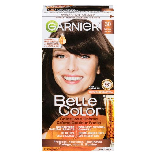 Picture of GARNIER BELLE COLOR HAIR COLOUR - DARK BROWN #30                           