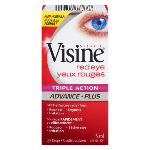 Picture of VISINE ADVANCE EYE DROPS - TRIPLE ACTION 15ML