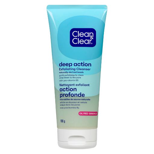 Picture of CLEAN and CLEAR DEEP ACTION EXFOLIATING CLEANSER 198GR