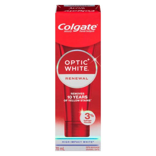 Picture of COLGATE OPTIC WHITE RENEWAL TOOTHPASTE - HIGH IMPACT WHITE 70ML