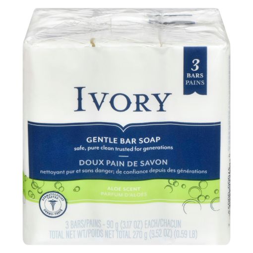 Picture of IVORY BAR SOAP - ALOE 3X90GR                                               