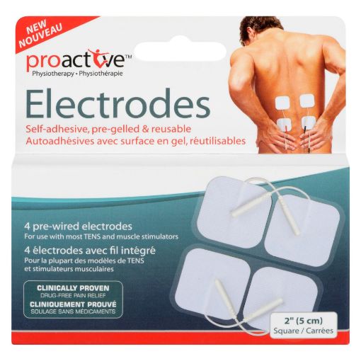 Picture of PROACTIVE REUSABLE SELF ADHESIVE ELECTRODES 2IN SQUARE 4S