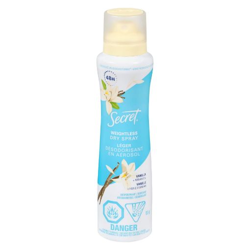 Picture of SECRET ANTI-PERSPIRANT DEODORANT DRY SPRAY - VANILLA ARGAN OIL 116GR