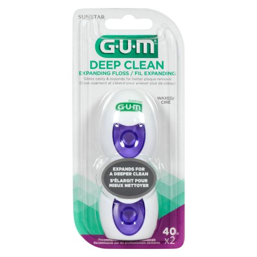 Picture of GUM DEEPCLEAN EXPANDING DENTAL FLOSS 2X40M