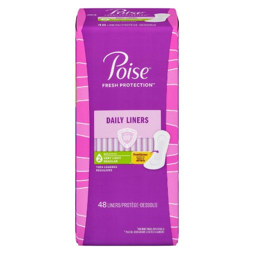 Picture of POISE DAILY LINERS FOR BLADDER LEAKS - VERY LIGHT 48S