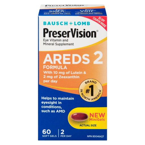 Picture of BAUSCH and LOMB PRESERVISION AREDS 2 SOFTGEL CAPSULE 60S