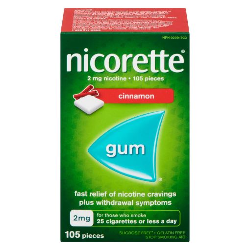 Picture of NICORETTE GUM - CINNAMON 2MG 105S                                          