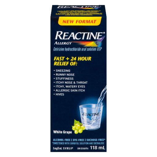 Picture of REACTINE ALLERGY LIQUID 118ML