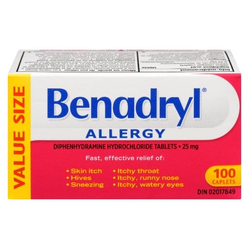 Picture of BENADRYL 25MG 100S                                                         