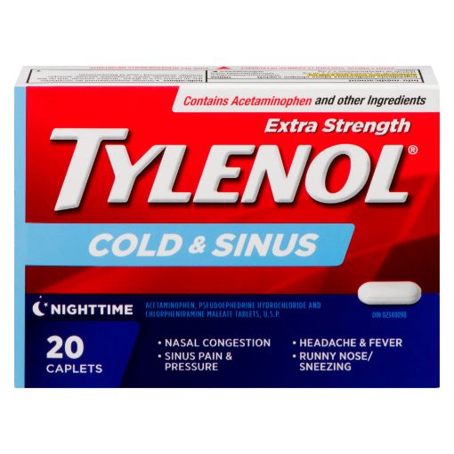 Picture of TYLENOL COLD and SINUS - NIGHT 20S