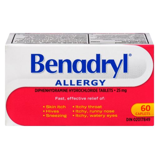 Picture of BENADRYL CAPLETS 25MG 60S                                                  