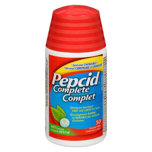 Picture of PEPCID COMPLETE MINT CHEWABLE TABLET 50S                                   