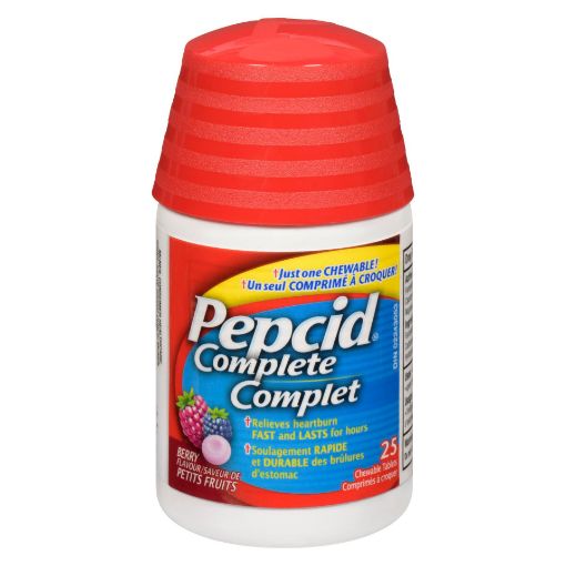 Picture of PEPCID COMPLETE BERRY - CHEWABLE TABLET 25S                                