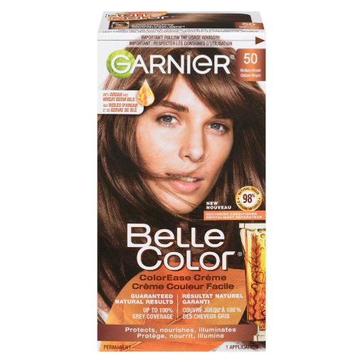 Picture of GARNIER BELLE COLOR HAIR COLOUR - MEDIUM BROWN #50                         