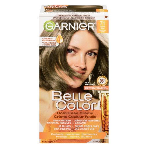 Picture of GARNIER BELLE COLOR HAIR COLOUR - DARK ASH BLONDE #71                      