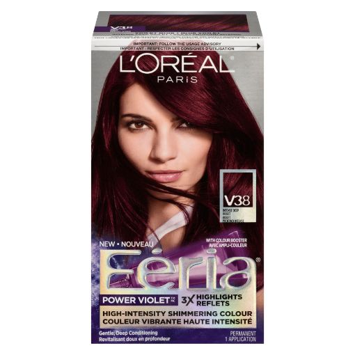 Picture of LOREAL FERIA HAIR COLOUR - POWER BLACK VIOLET                              