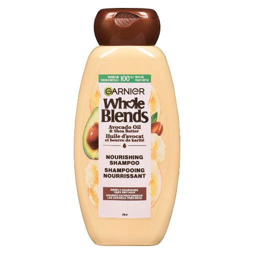 Picture of GARNIER WHOLE BLENDS SHAMPOO - AVOCADO SHEA 370ML                          