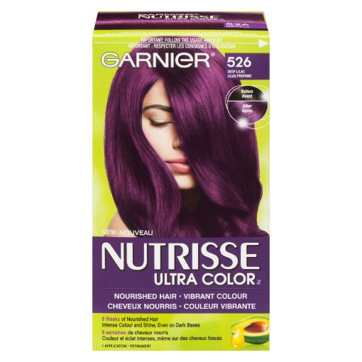 Picture of GARNIER NUTRISSE ULTRA COLOR HAIR COLOUR - DEEP LILAC 526                  