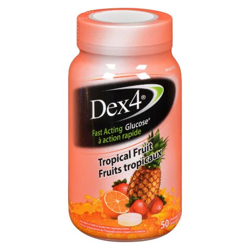 Picture of DEX 4 GLUCOSE TABLETS - TROPICAL FRUIT 50S