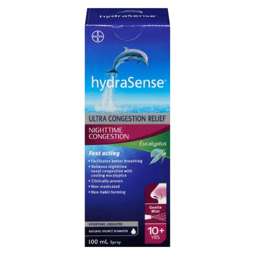 Picture of HYDRASENSE NASAL SPRAY CONGESTION RELIEF - EUCALYPTUS NIGHTTIME 100ML